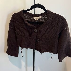 Vintage cropped sweater top